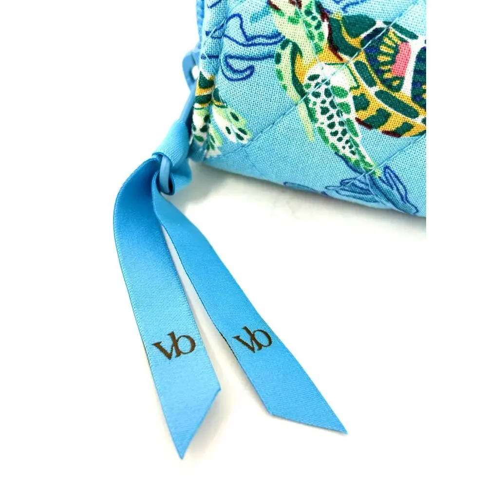 Vera Bradley Sea Turtles Coral Essential Turnlock Wallet Large NWT Ocean EXACT